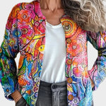 Imogen – Kleurrijk artistiek gebreid vest