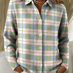 Margot - Pastelkleurig gebreid vest met knopen - original product image