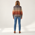 Edith - Ombré-gebreid vest voor de herfst - back view