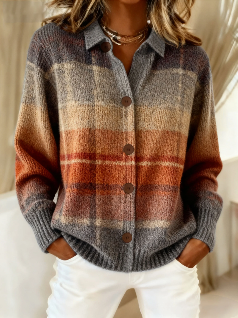 Edith - Ombré-gebreid vest voor de herfst - original product image