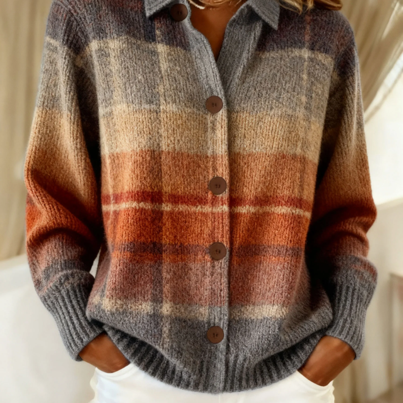 Edith - Ombré-gebreid vest voor de herfst - original product image