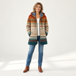 Franziska - Herfstjas met strepen - front view