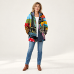 Charlotte - Trui met urban print - front view