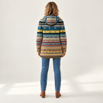 Helena - Jack met franjes en tribalpatroon - back view