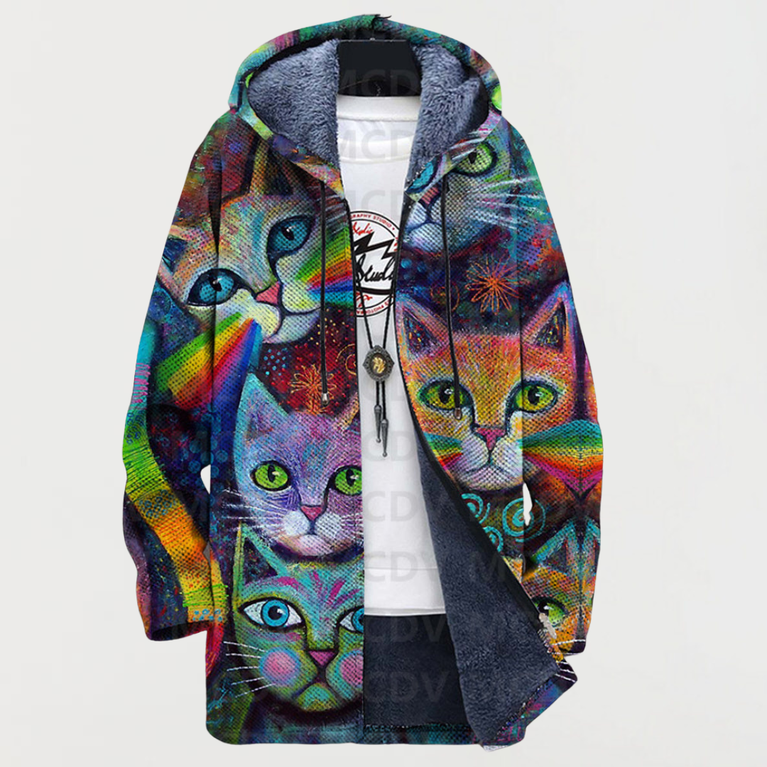 Ella - Hoodie met kat en regenboog - original product image