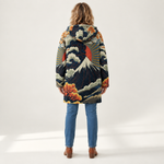 Marie - Jas met bergochtendprint - back view