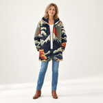 Marie - Jas met bergochtendprint - front view