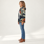 Marie - Jas met bergochtendprint - side view