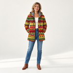 Lina - Vest met etnische strepen - front view