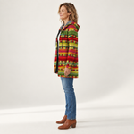 Lina - Vest met etnische strepen - side view