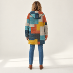Anna - Jas met geometrische kleurvlakken - back view