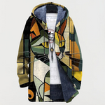 Leonie - Jas met geometrisch kattenpatroon - original product image
