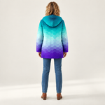 Hannah - Overgangsjack met hexagonpatroon - back view