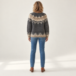 Angela - Vintage gebreide trui - back view