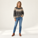 Angela - Vintage gebreide trui - front view