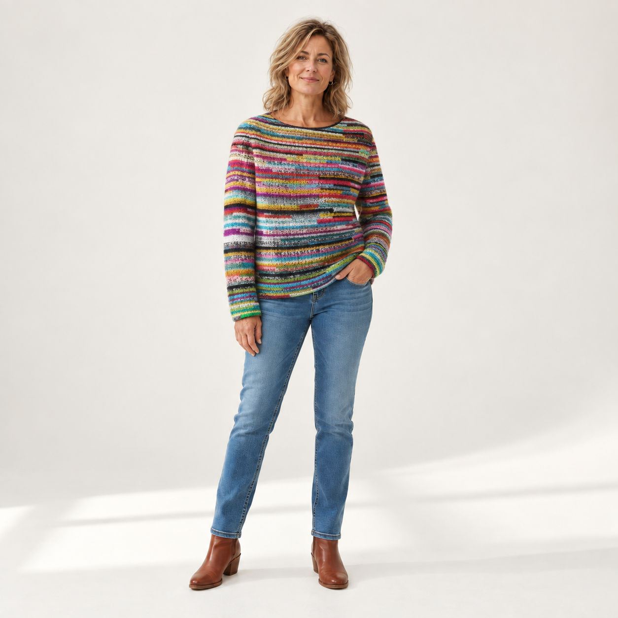 Brenda - Vintage trui - front view