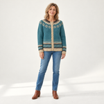 Cassandra - Vintage gebreid vest - front view