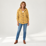 Helene - Comfortabele gebreide cardigan met capuchon - front view