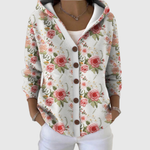 Magdalena - Comfortabele gebreide cardigan met capuchon - original product image
