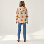 Johanna - Comfortabele gebreide cardigan met capuchon - back view