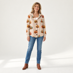 Johanna - Comfortabele gebreide cardigan met capuchon - front view