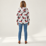 Katharina - Comfortabele gebreide cardigan met capuchon - back view