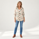 Luise - Comfortabele gebreide cardigan met capuchon - front view