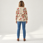 Charlotte - Comfortabele gebreide cardigan met knopen - back view