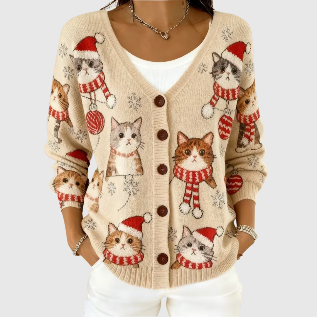 Charlotte - Comfortabele gebreide cardigan met knopen - original product image