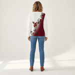 Ida - Comfortabele gebreide cardigan met knopen - back view