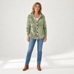 Martha - Comfortabele gebreide cardigan met capuchon - front view