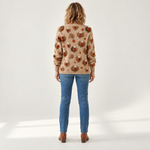 Greta - Comfortabele gebreide cardigan met knopen - back view