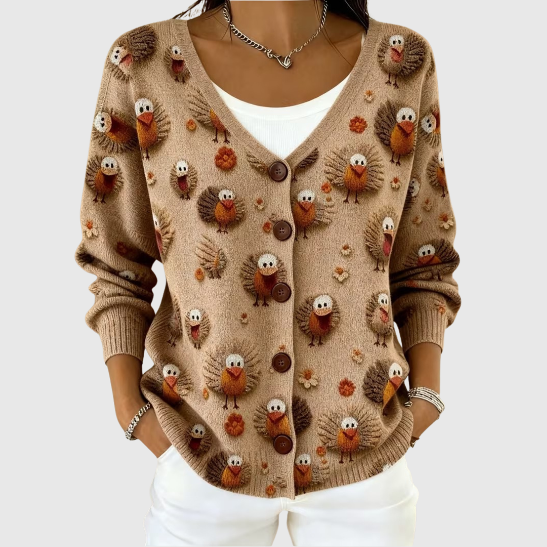 Greta - Comfortabele gebreide cardigan met knopen - original product image