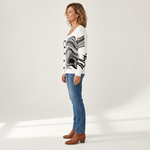 Lena - Comfortabele gebreide cardigan met knopen - side view