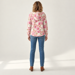 Marlene - Comfortabele gebreide cardigan met capuchon - back view