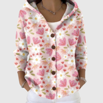 Marlene - Comfortabele gebreide cardigan met capuchon - original product image