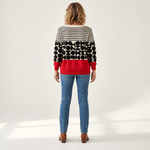 Magdalena - Comfortabele gebreide cardigan met knopen - back view