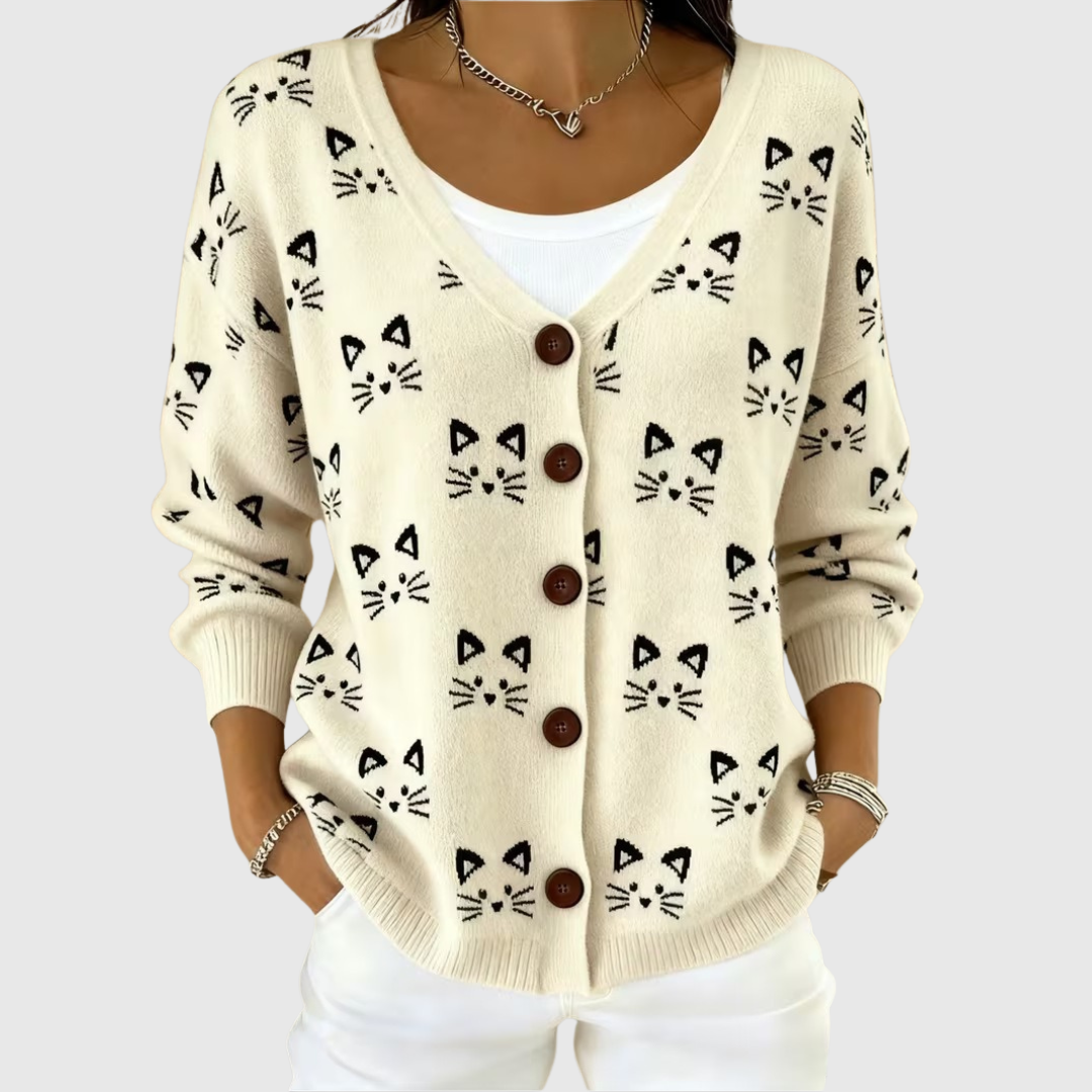 Theresa - Comfortabele gebreide cardigan met knopen - original product image