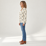 Theresa - Comfortabele gebreide cardigan met knopen - side view