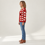 Elisabeth - Comfortabele gebreide cardigan met knopen - side view