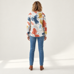 Helene - Comfortabele gebreide cardigan met capuchon - back view