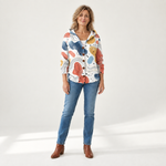 Helene - Comfortabele gebreide cardigan met capuchon - front view