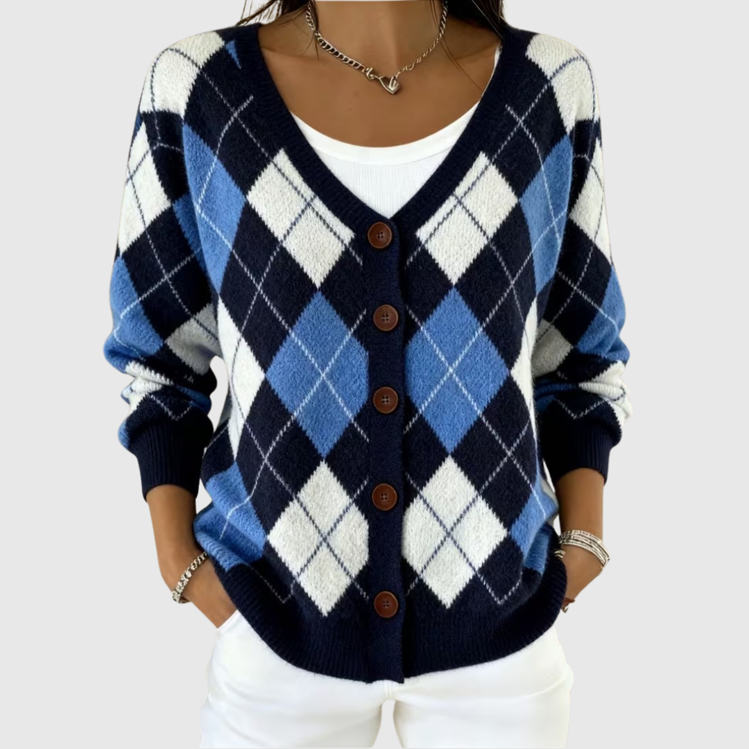 Frieda - Comfortabele gebreide cardigan met knopen - original product image