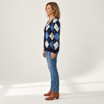 Frieda - Comfortabele gebreide cardigan met knopen - side view