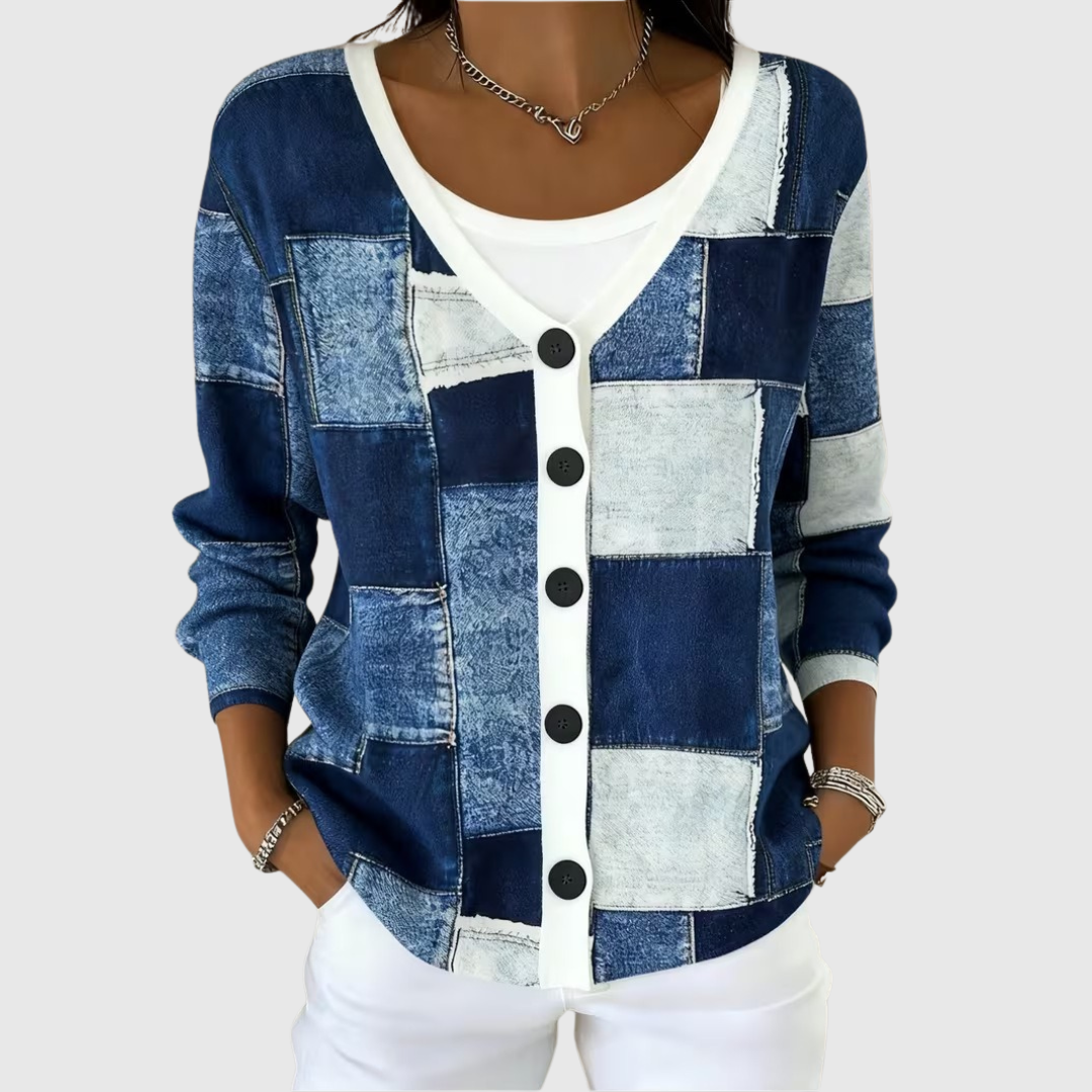 Viktoria - Comfortabele gebreide cardigan met knopen - original product image