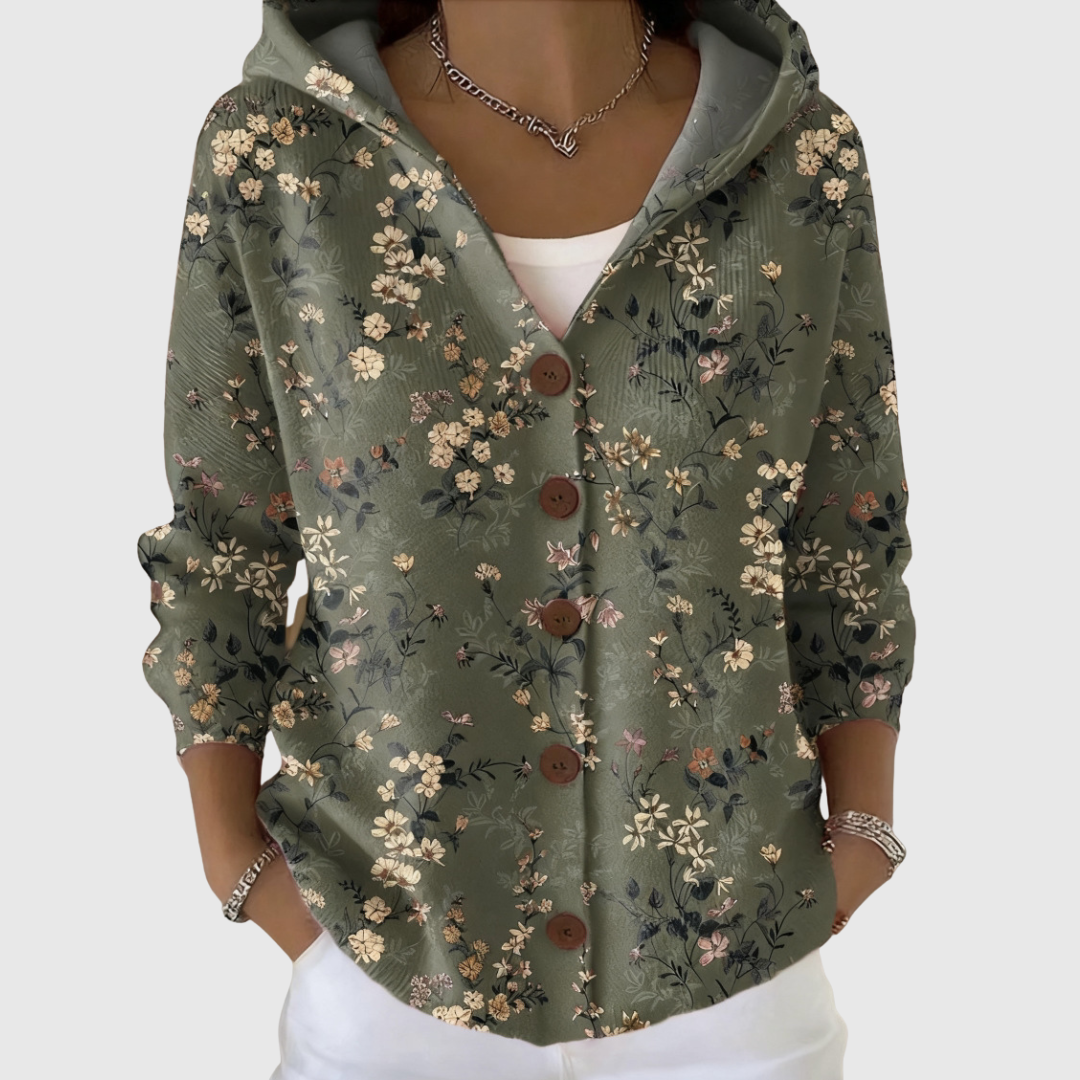 Marlene - Comfortabele gebreide cardigan met capuchon - original product image