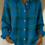 Kelsey - Geborsteld geruit vest - original product image