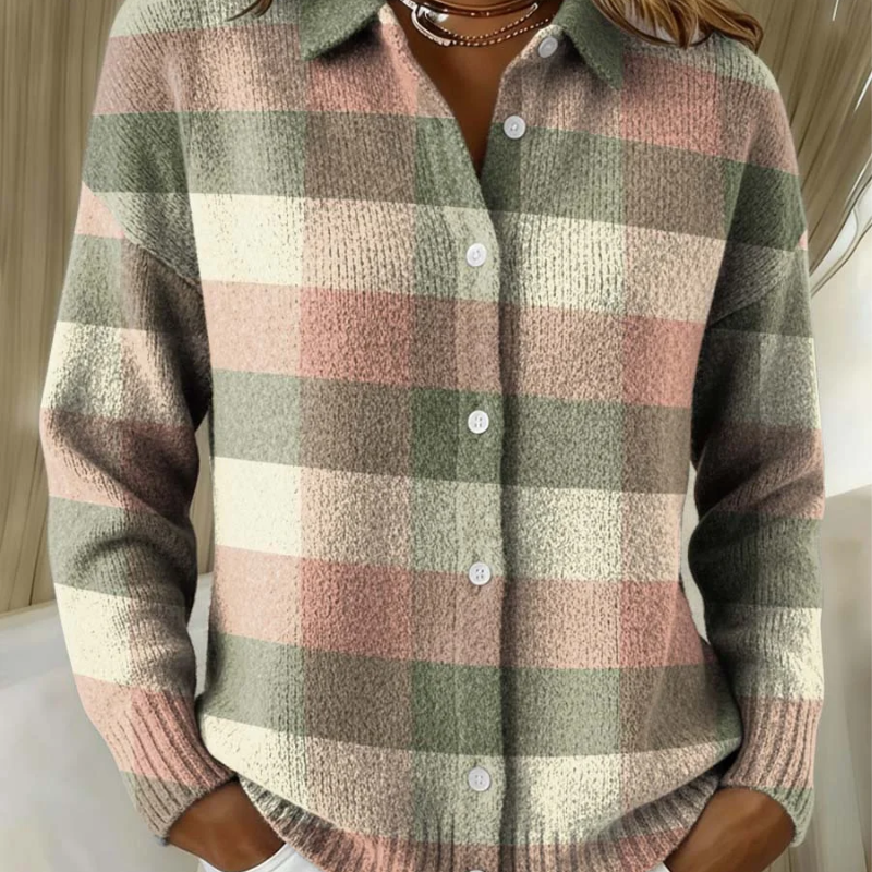Grace - Pastelkleurig gebreid vest - original product image