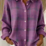 Rebecca - Losvallend gebreid vest met ruitpatroon - original product image