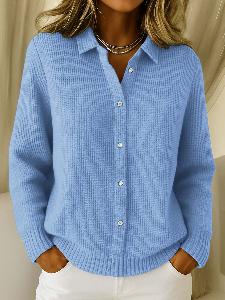Caitlin - Gestructureerd vest met knopen - original product image